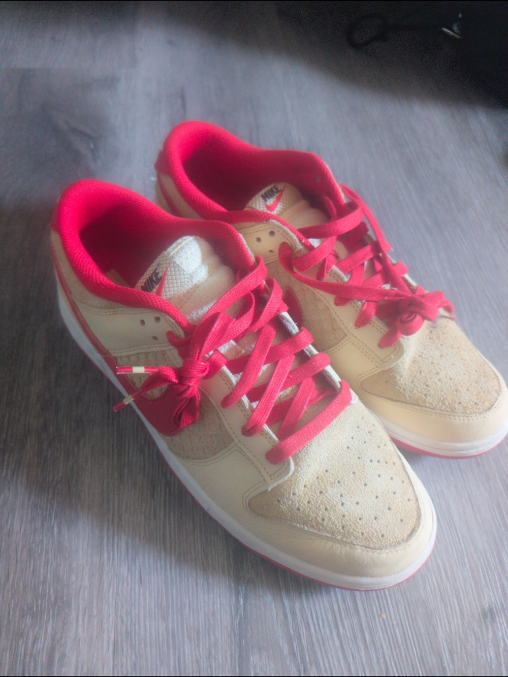 Nike Hot Pink Lined Low-Top Sneakers